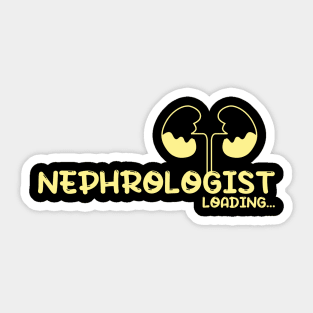 Future Nephrologist, doctor, kidneys - yellow Sticker